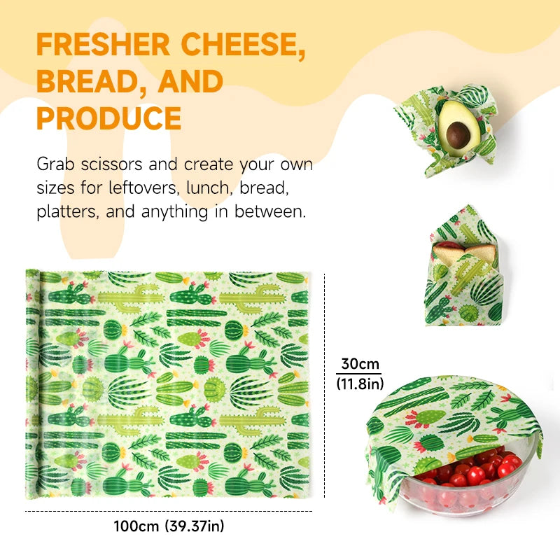 WEEDI Reusable Beeswax Wrap Roll – Sustainable, Eco-Friendly, Plastic-Free Everyday Food Storage.