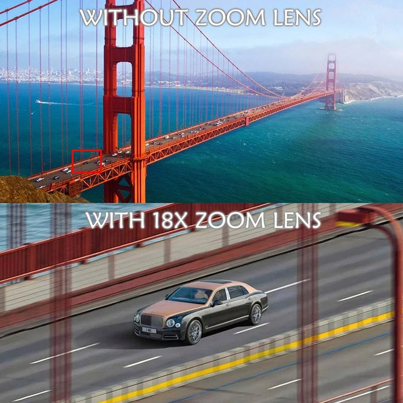 APEXEL 18X Universal Zoom HD Telephoto Lens – Mobile Phone Monocular Camera Accessory