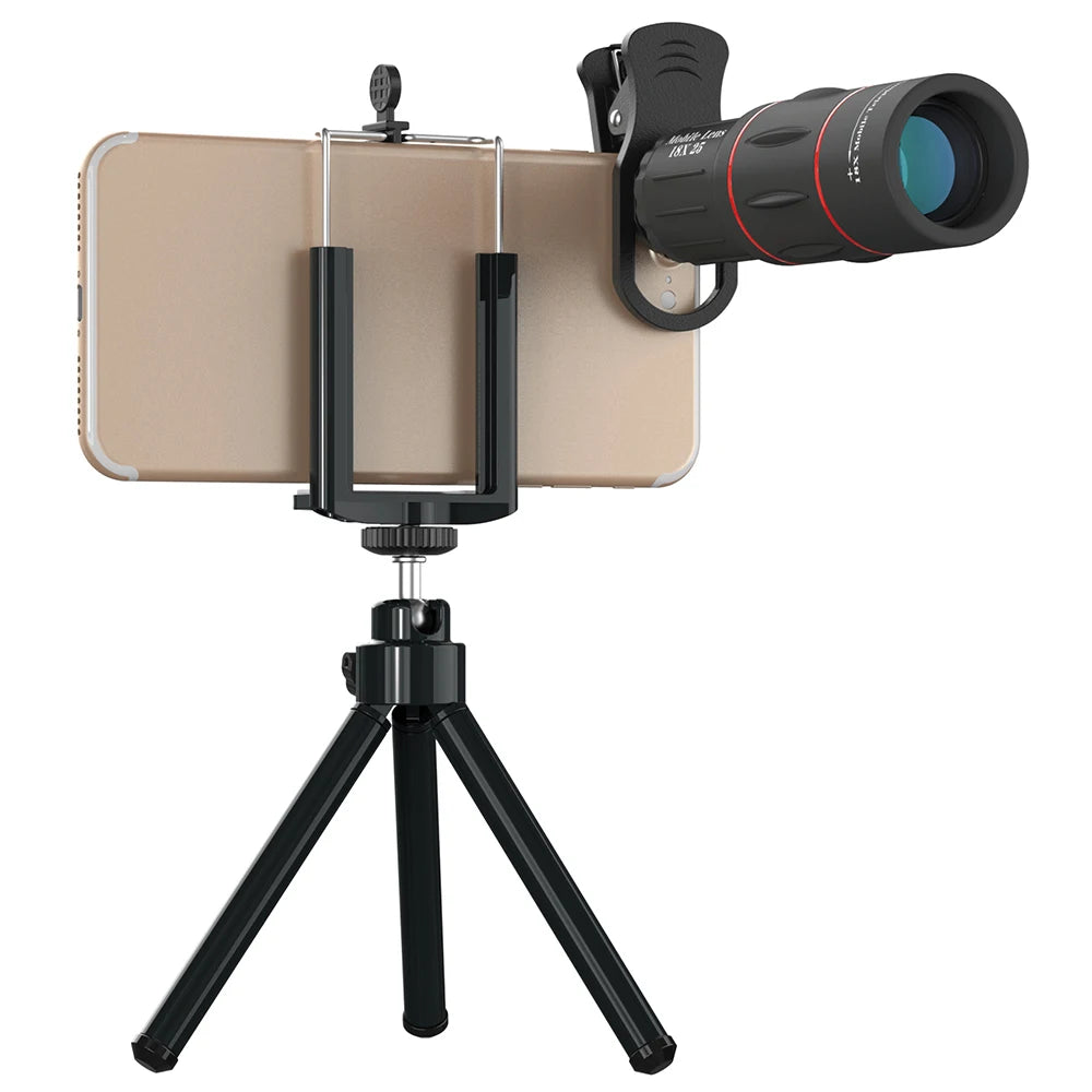 APEXEL 18X Universal Zoom HD Telephoto Lens – Mobile Phone Monocular Camera Accessory