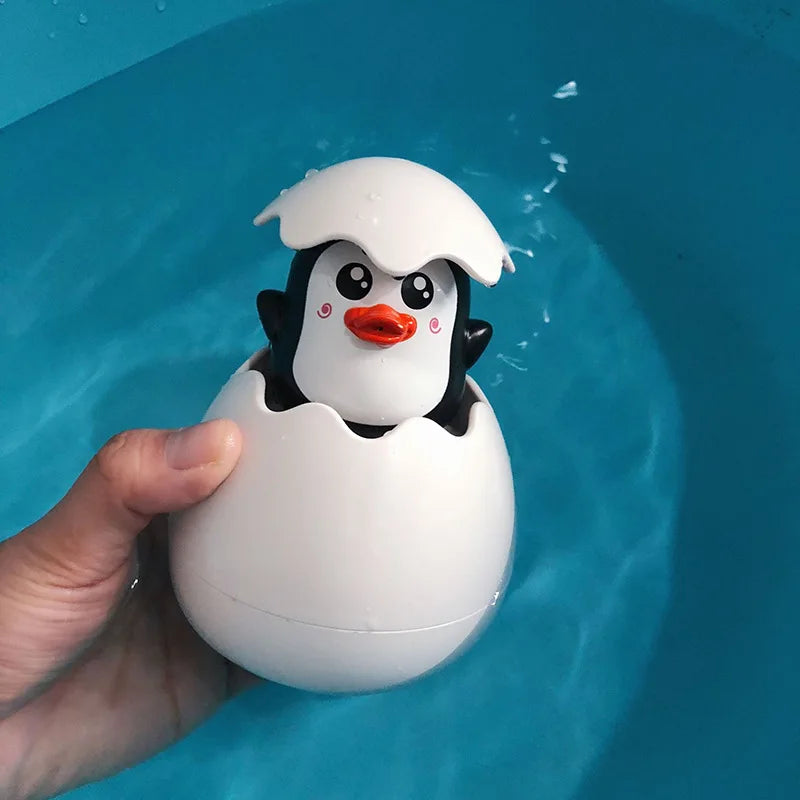 Baby Bathing Toy Water Spray Sprinkler Duck Penguin Egg Bath Shower Swimming Toy for Kids