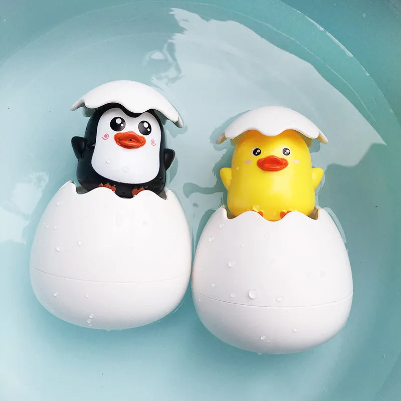 Baby Bathing Toy Water Spray Sprinkler Duck Penguin Egg Bath Shower Swimming Toy for Kids