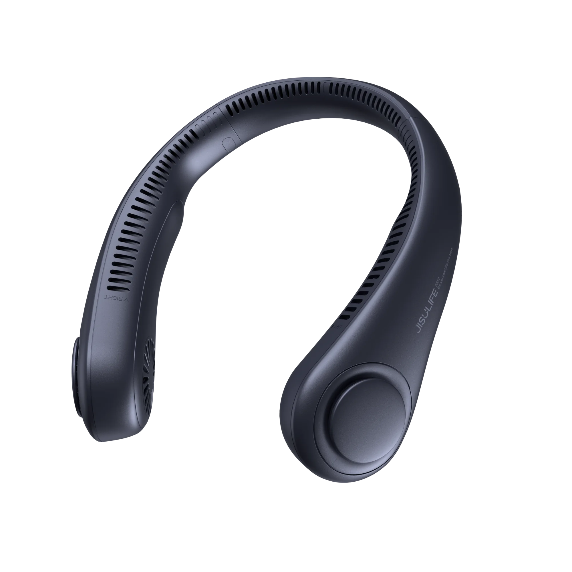 JISULIFE Portable Neck Fan, 4000mAh Rechargeable Battery, 5 Speeds Bladeless Hands-Free Cooling