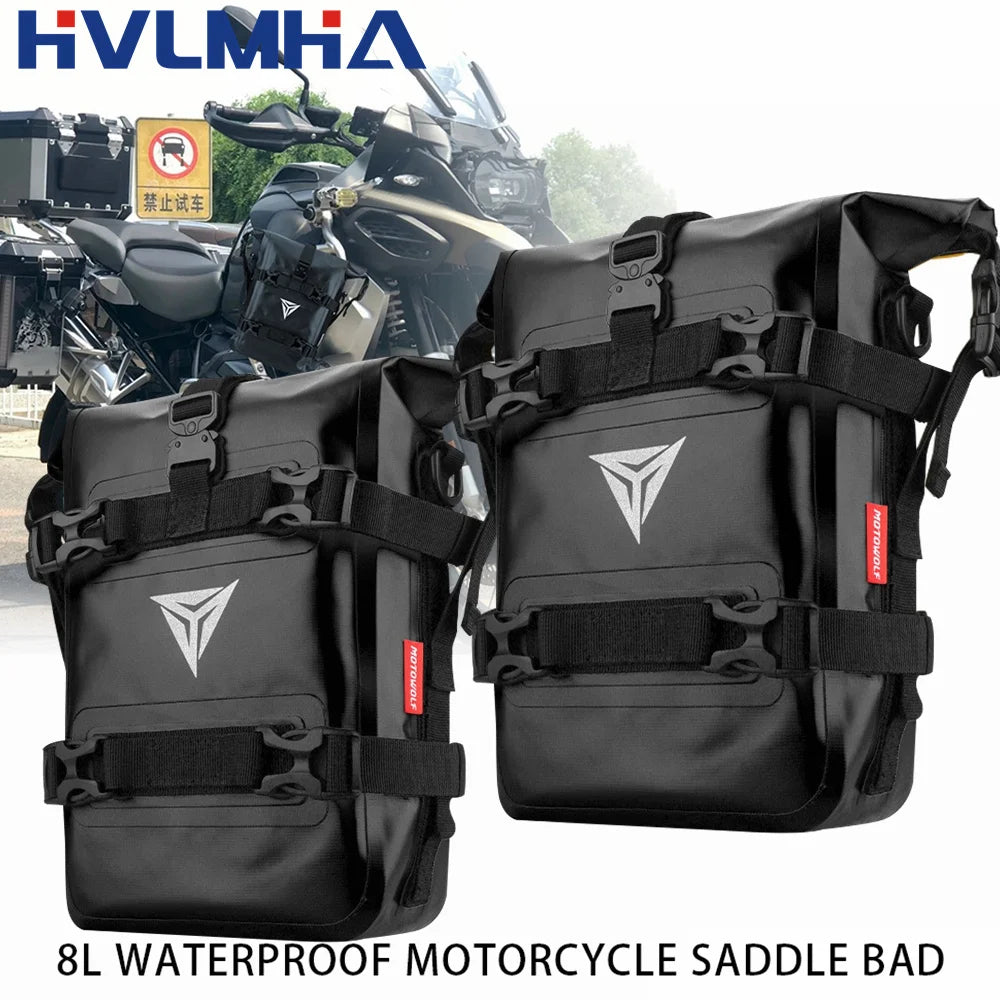 Waterproof Motorcycle Crash Bar Bags for BMW R1200GS R1250GS ADV Honda NC750X CB500X Durable Storage