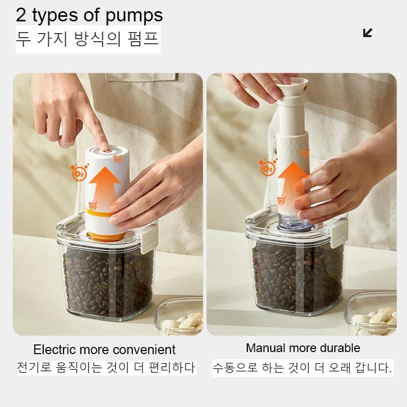 Vacuum Sealed Airtight Storage Jar Container for Tea, Cereals, Nuts & Kitchen Pantry Organisation