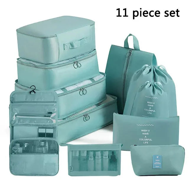 Folding Storage Bags Set for Clothes, Shoes, Toiletries | Packing Cubes for Travel, Dorms & Home