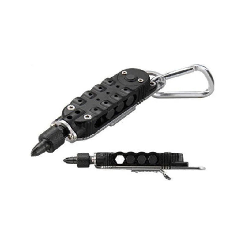Mini Portable Multifunctional Screwdriver Keychain – Stainless Steel Camping Tool for EDC Survival