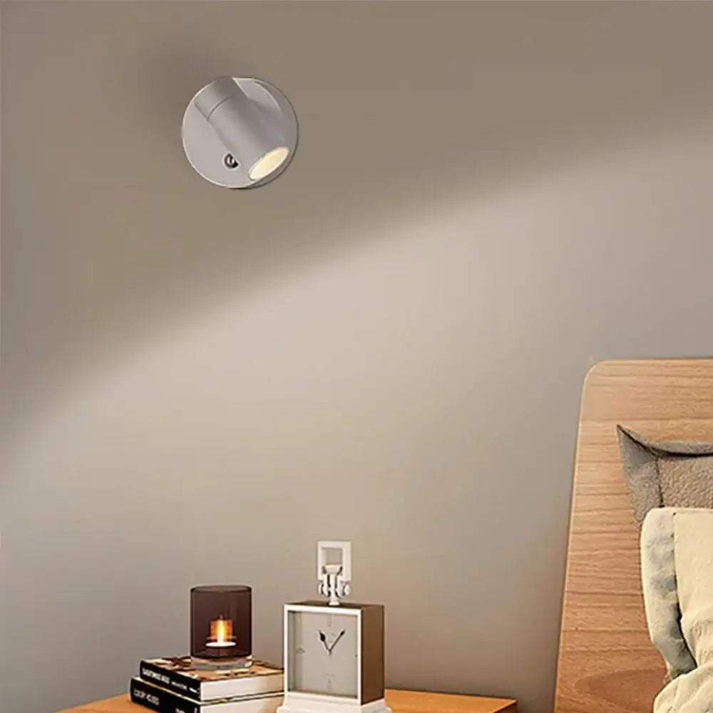 LED Magnetic Rechargeable Wall Lamp – Wireless, No Drilling, Portable Bedside Light