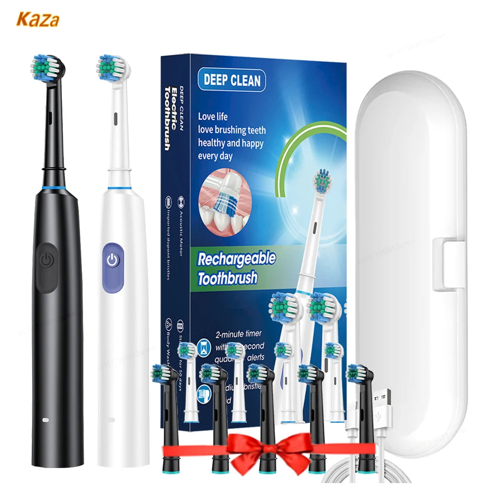 REVOLVE ELECTRIC TOOTHBRUSH – Rechargeable 5-Mode Waterproof Toothbrush for Deep Cleaning & Whitening
