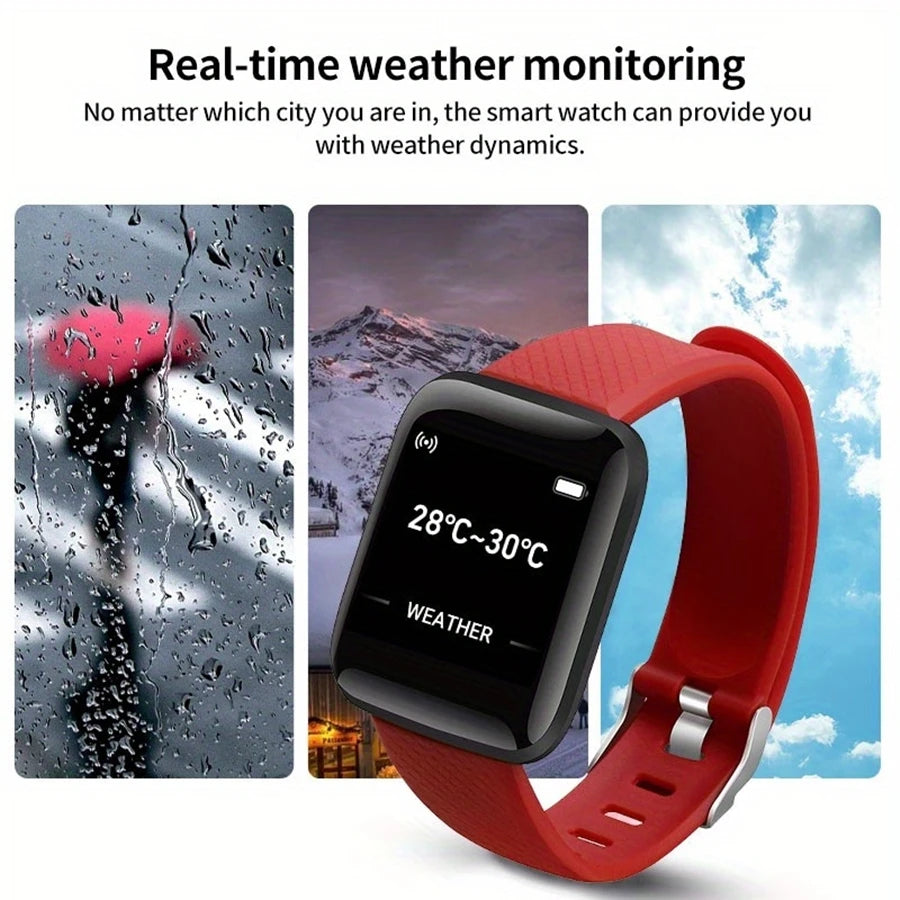 Smart Watch for Men & Women with Fitness Tracker, Heart Rate Monitor & Message Reminder