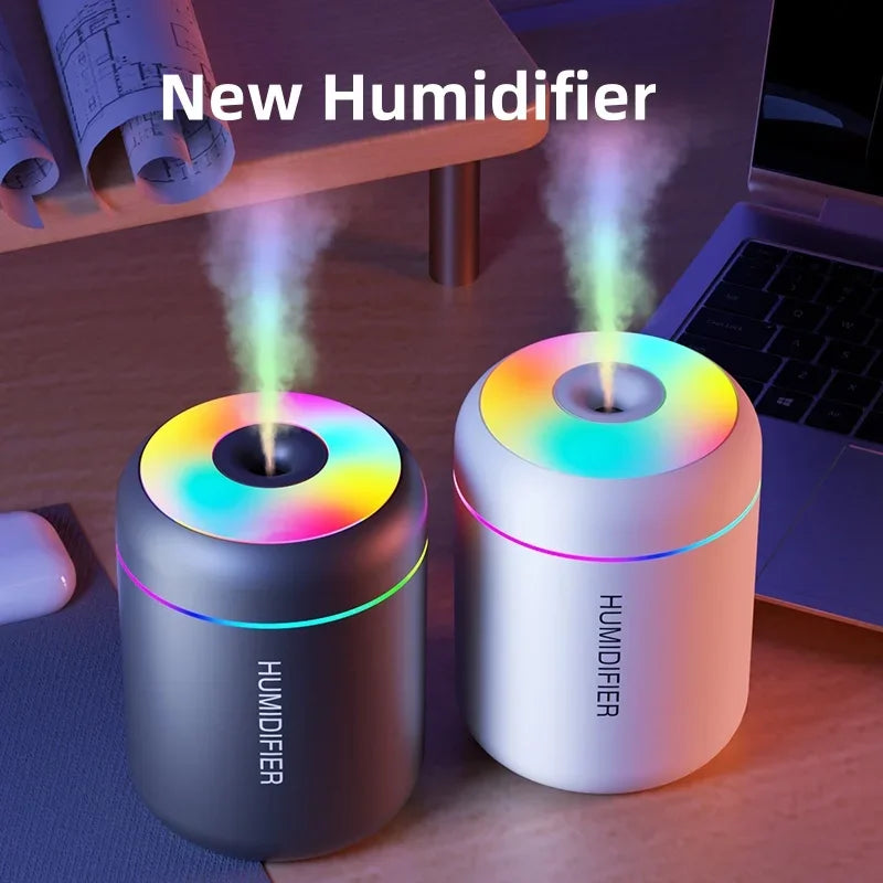 MINI AIR HUMIDIFIER 180ML – USB Aroma Diffuser & Ultrasonic Mist Maker for Home, Car & Bedroom