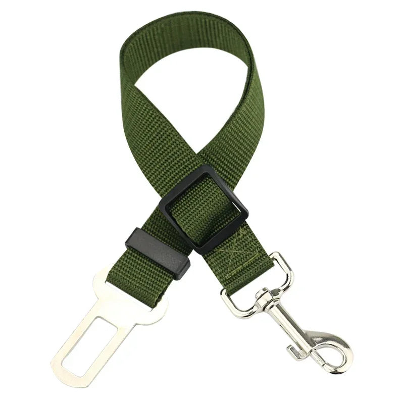 Adjustable Pet Car Seat Belt for Dogs & Cats, Safety Harness Lead Clip Vehicle Seatbelt