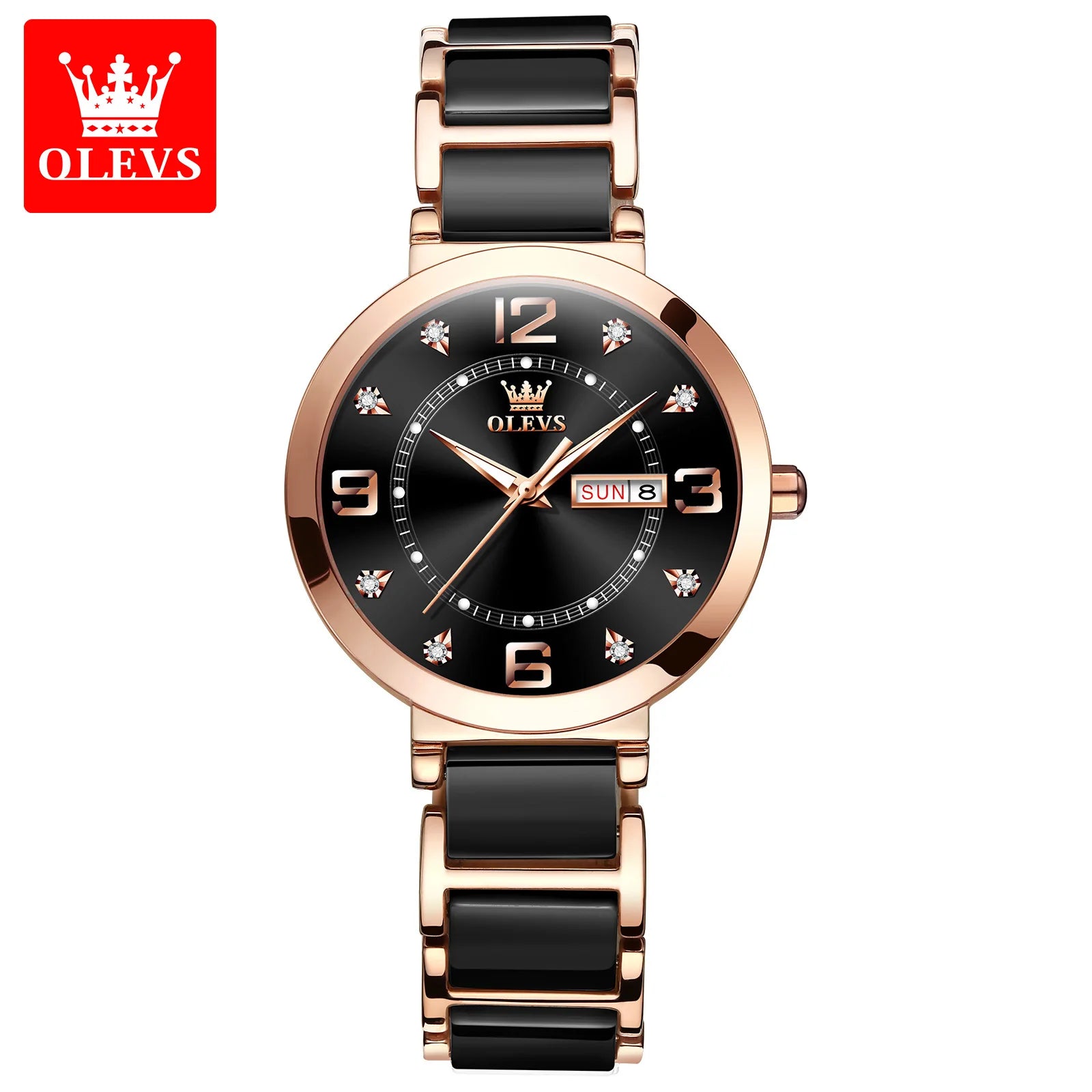 OLEVS Women’s Luxury Bracelet Watch Waterproof Quartz Elegant Fashion Ladies Wristwatch Reloj Mujer