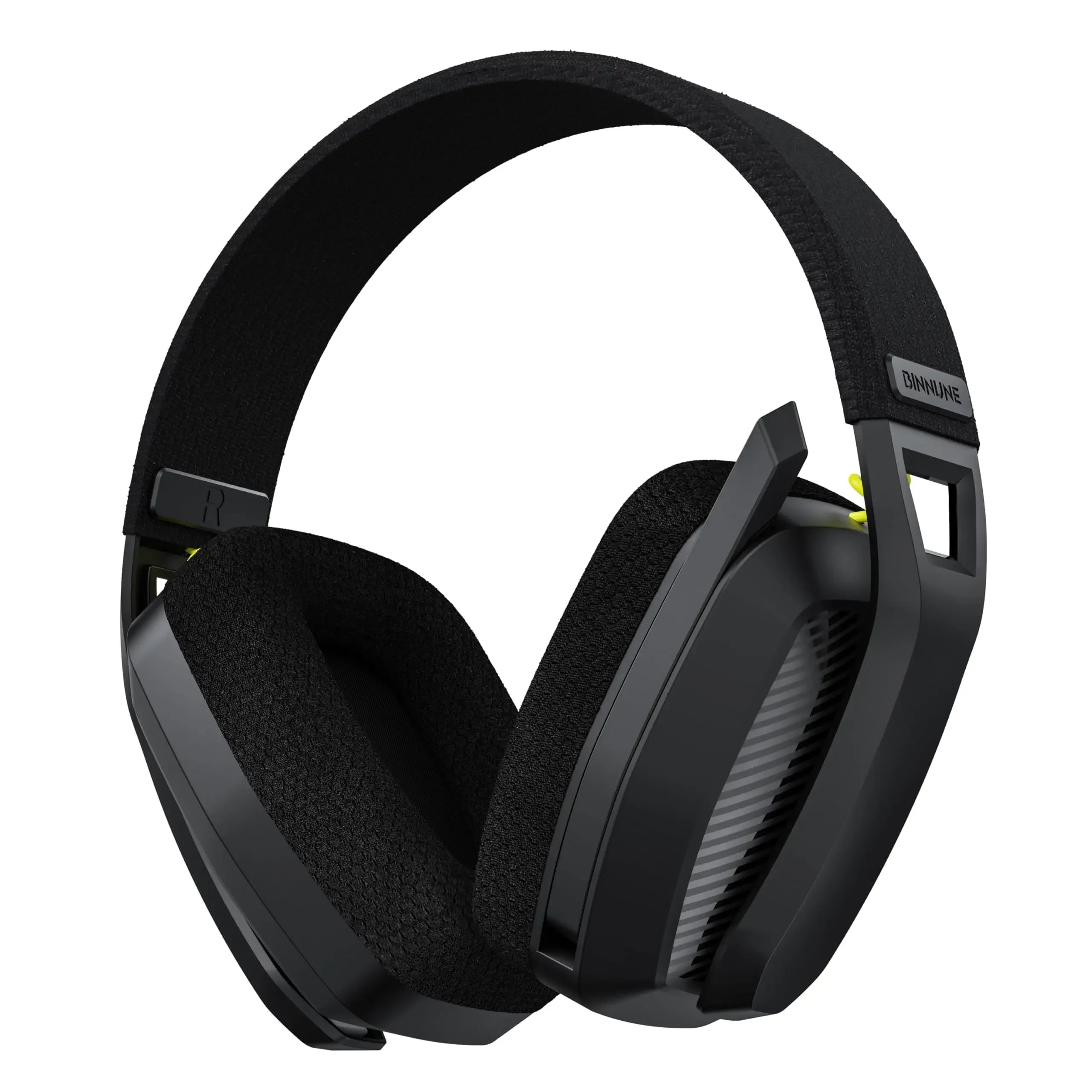 BINNUNE BW06 Wireless Gaming Headset in black, designed for comfort and immersive sound for gaming.