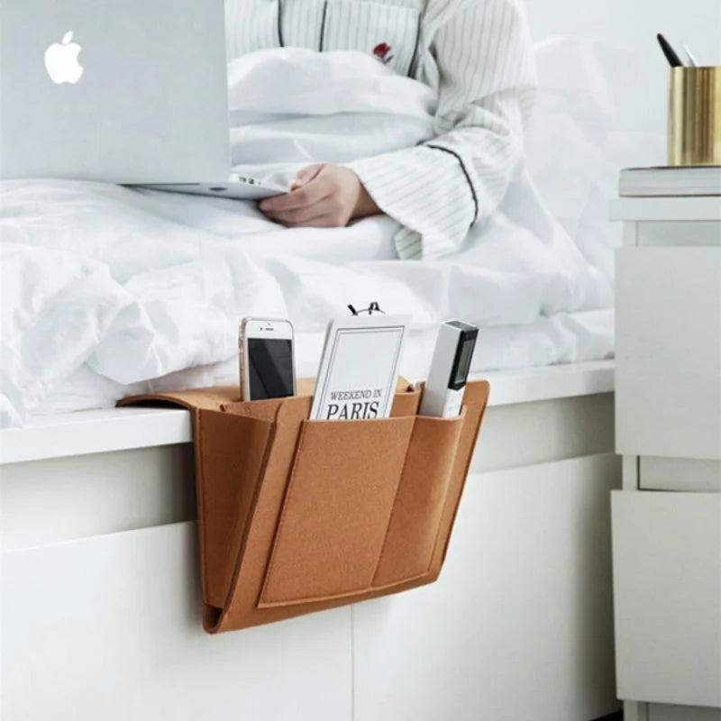 Bedside, Living Room Hanging Storage Bag for Books, Mobile Phones, Remotes, Tissues and Accessories