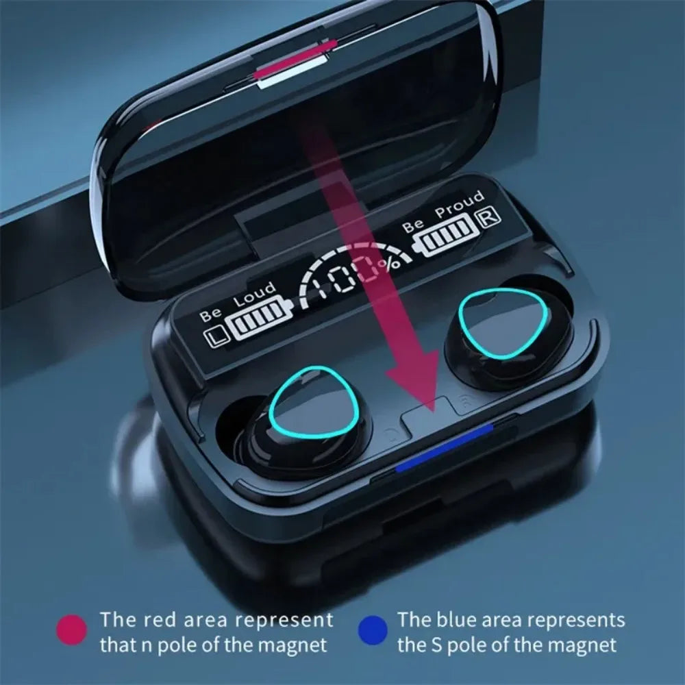 GICEICK M10 TWS Bluetooth 5.1 Earphones 3500mAh Charging Case Wireless Waterproof Sports Headset