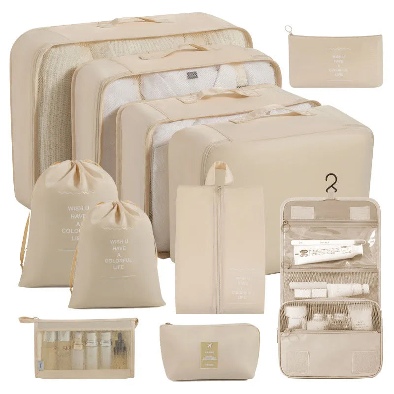 Folding Storage Bags Set for Clothes, Shoes, Toiletries | Packing Cubes for Travel, Dorms & Home