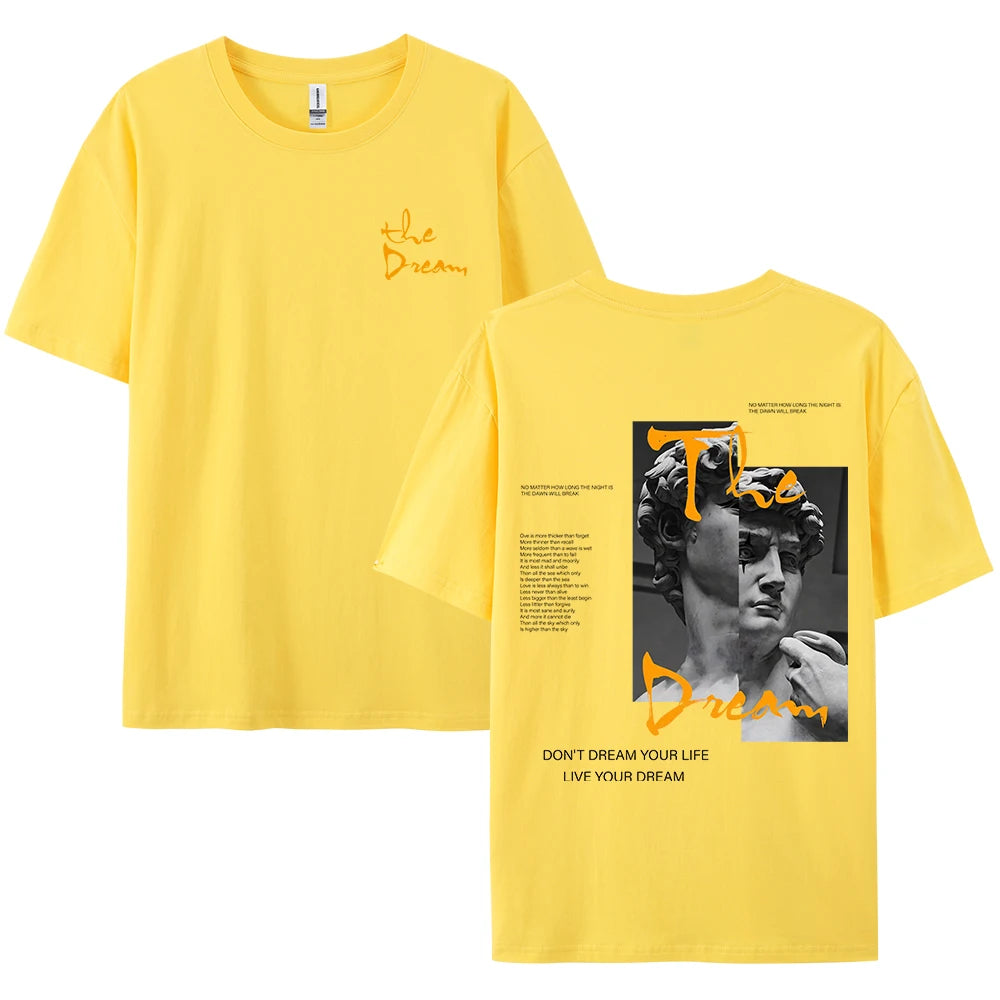 Don't Dream Your Life Live Your Dream Men’s Summer T-Shirt – Bold Style Meets All-Day Comfort