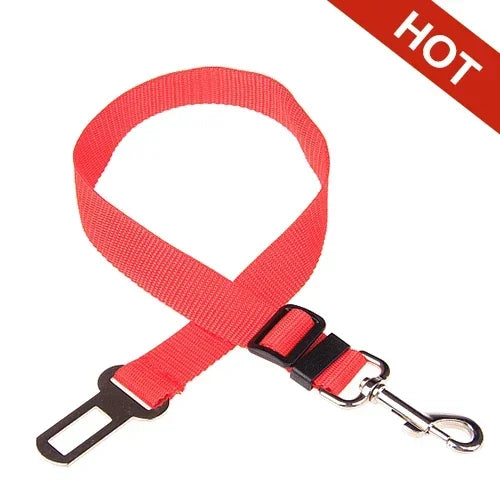 Adjustable Pet Car Seat Belt for Dogs & Cats, Safety Harness Lead Clip Vehicle Seatbelt