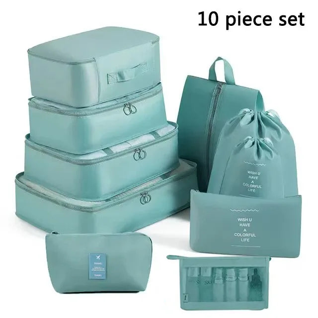 Folding Storage Bags Set for Clothes, Shoes, Toiletries | Packing Cubes for Travel, Dorms & Home