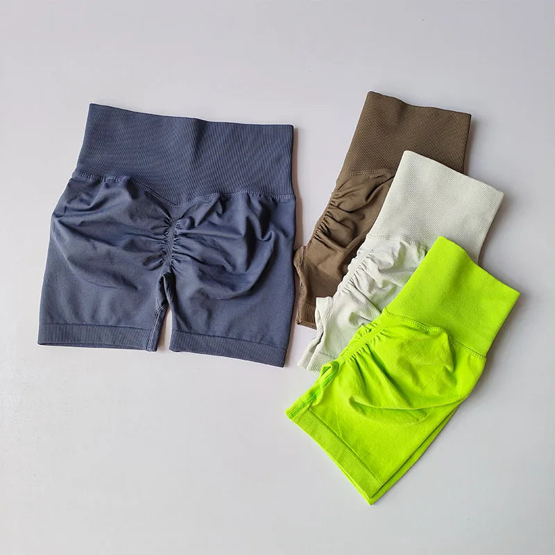Peach Hip Lifting Sports Shorts for Women, High Waist Slimming and Speed Drying Running Shorts