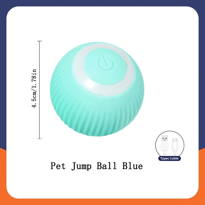 Smart Toy Ball – USB Rechargeable Interactive Bouncing Ball for Dogs & Cats, Durable & Safe