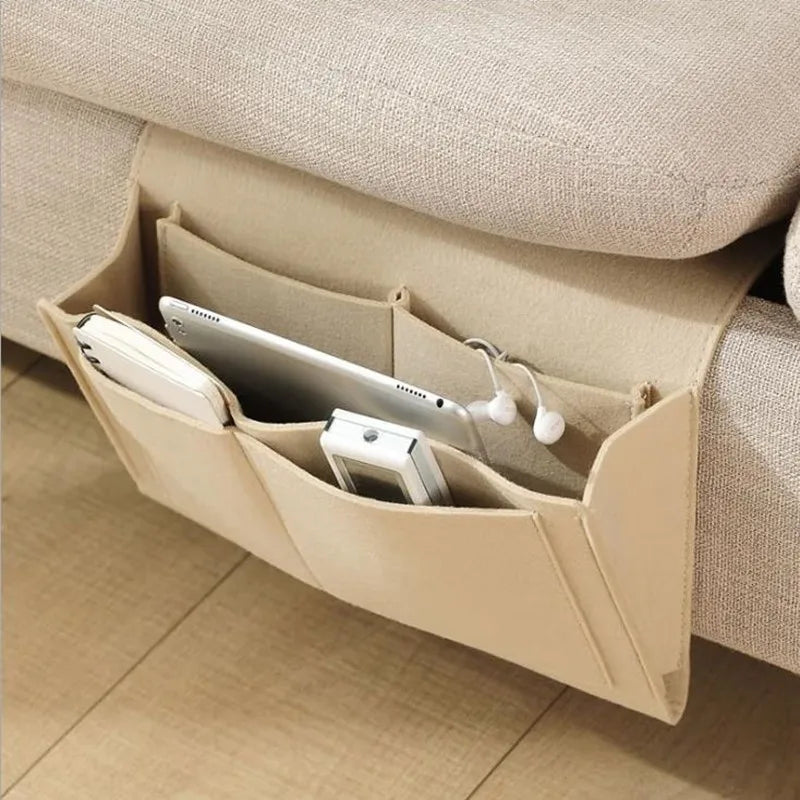 Bedside, Living Room Hanging Storage Bag for Books, Mobile Phones, Remotes, Tissues and Accessories