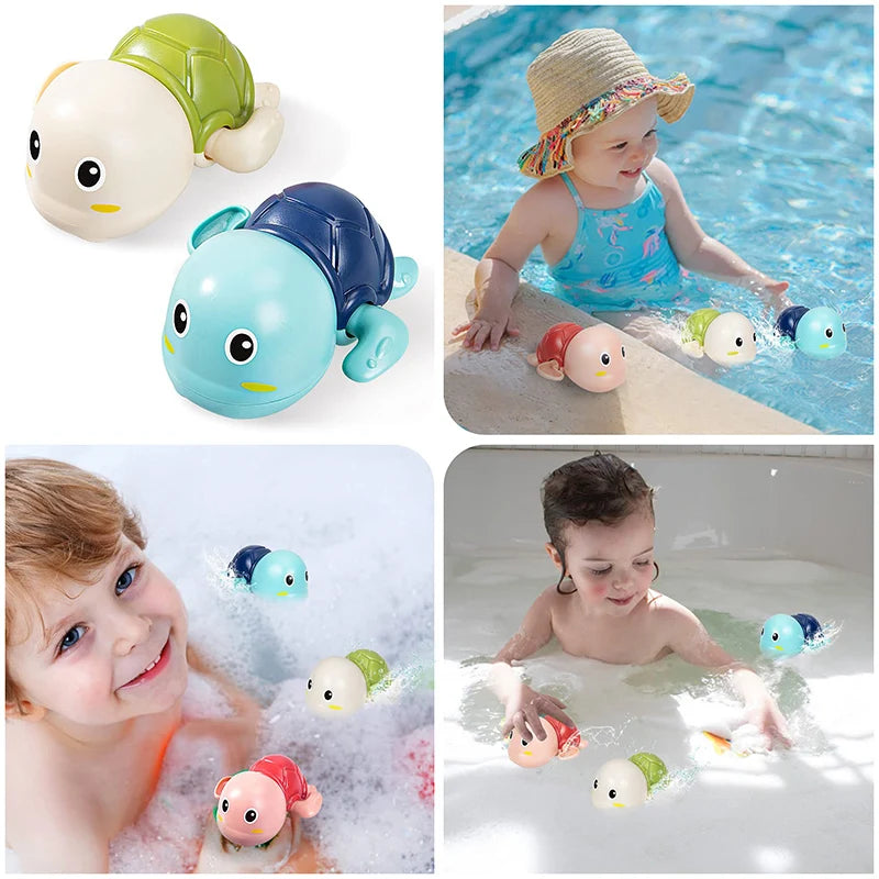 Baby Bath Toys Swimming Turtle Whale Clockwork Water Toys for Kids Bath Pool Beach Play