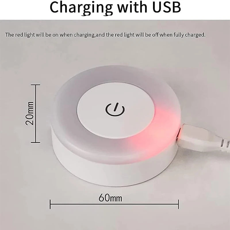 Portable LED Night Light – USB Rechargeable Touch Lamp for Living Room, Bedroom, and Home Décor