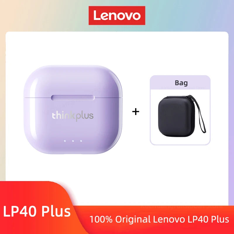 LENOVO LP40 II TWS Wireless Earphones Bluetooth 5.3 Noise Cancelling Sport Touch Control Bass