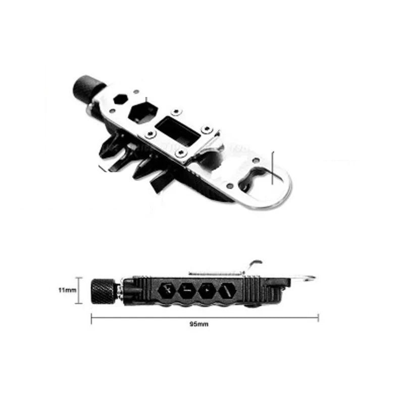 Mini Portable Multifunctional Screwdriver Keychain – Stainless Steel Camping Tool for EDC Survival