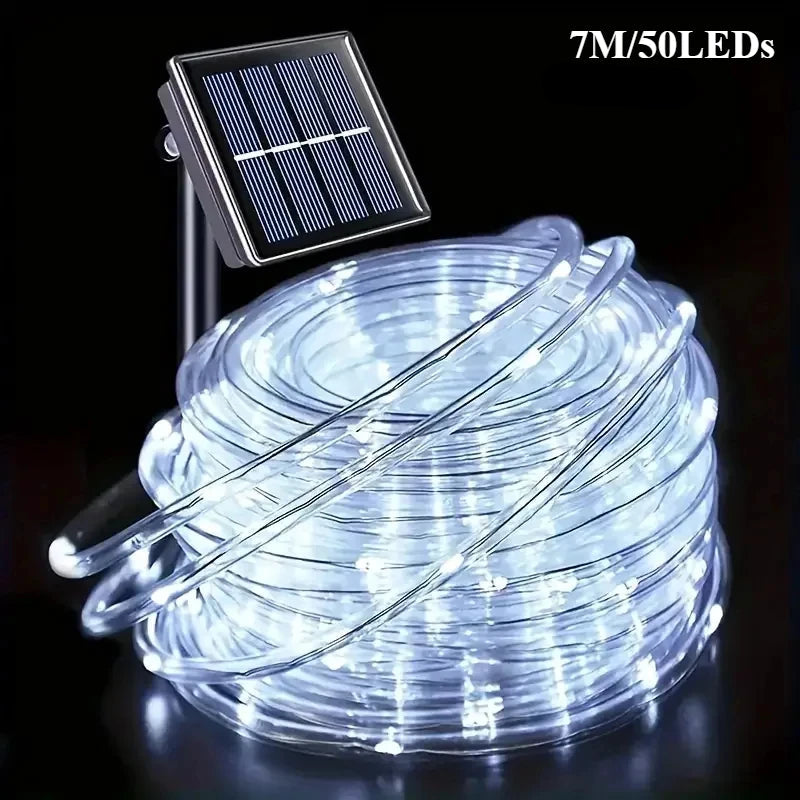 LED Solar String Lights 50/100LED Waterproof Rope Fairy Lights for Outdoor Garden and Patio Decor