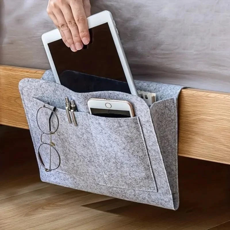 Bedside, Living Room Hanging Storage Bag for Books, Mobile Phones, Remotes, Tissues and Accessories