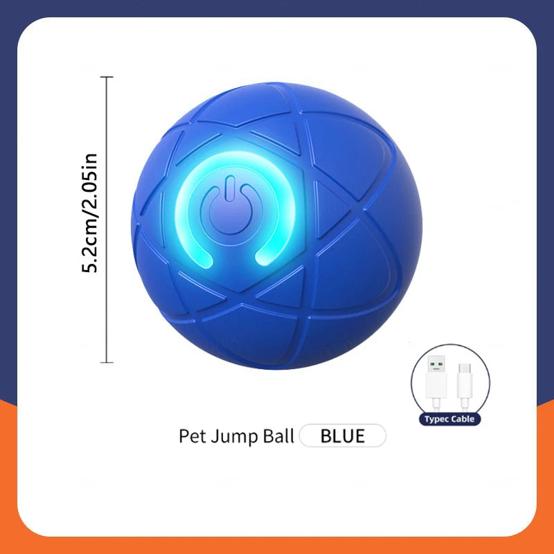 Smart Toy Ball – USB Rechargeable Interactive Bouncing Ball for Dogs & Cats, Durable & Safe