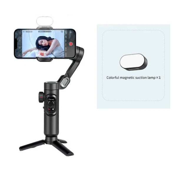 AOCHUAN 3-Axis Handheld Smartphone Gimbal Stabilizer with Fill Light Face Tracking Vlog Smart XE