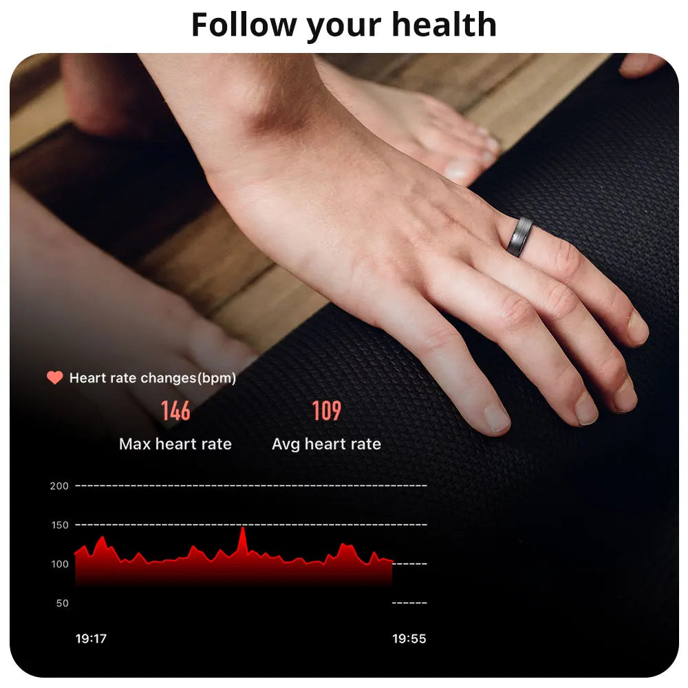 COLMI R06 Smart Ring for Men & Women – Heart Rate, Blood Oxygen Monitor & Fitness Tracker IP68