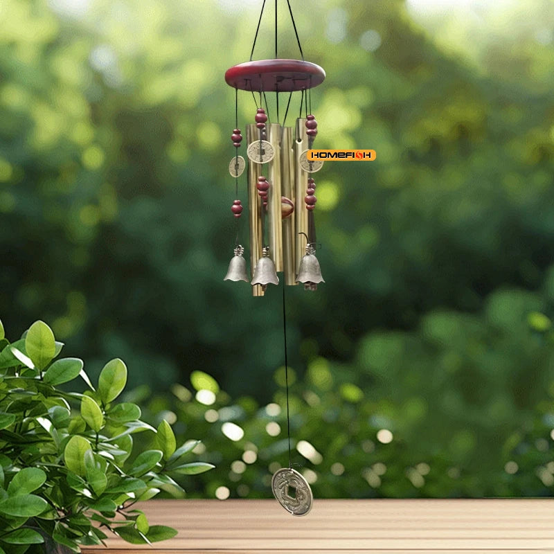 Large Metal Wind Chime Tubes Bells Church Bell Outdoor Garden Home Hanging Decor Symbol of Luck