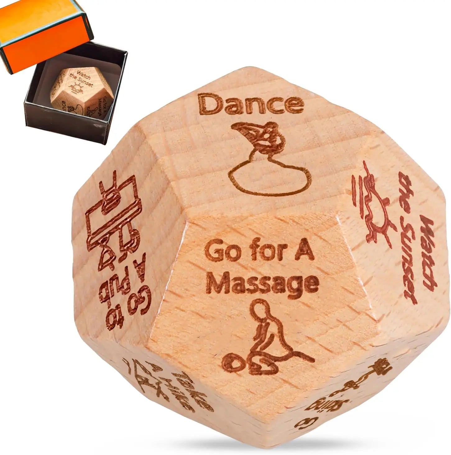 Decision Dice – Fun Food, Movie & Activity Game Set | Unique Gift for Couples, Birthdays & Holidays