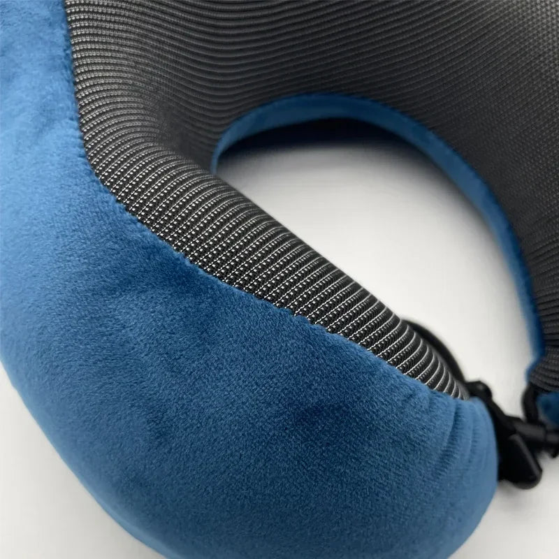 Travel Neck Pillow U-Shaped Memory Foam for Airplane, Sleeping, Cervical Support and Comfort