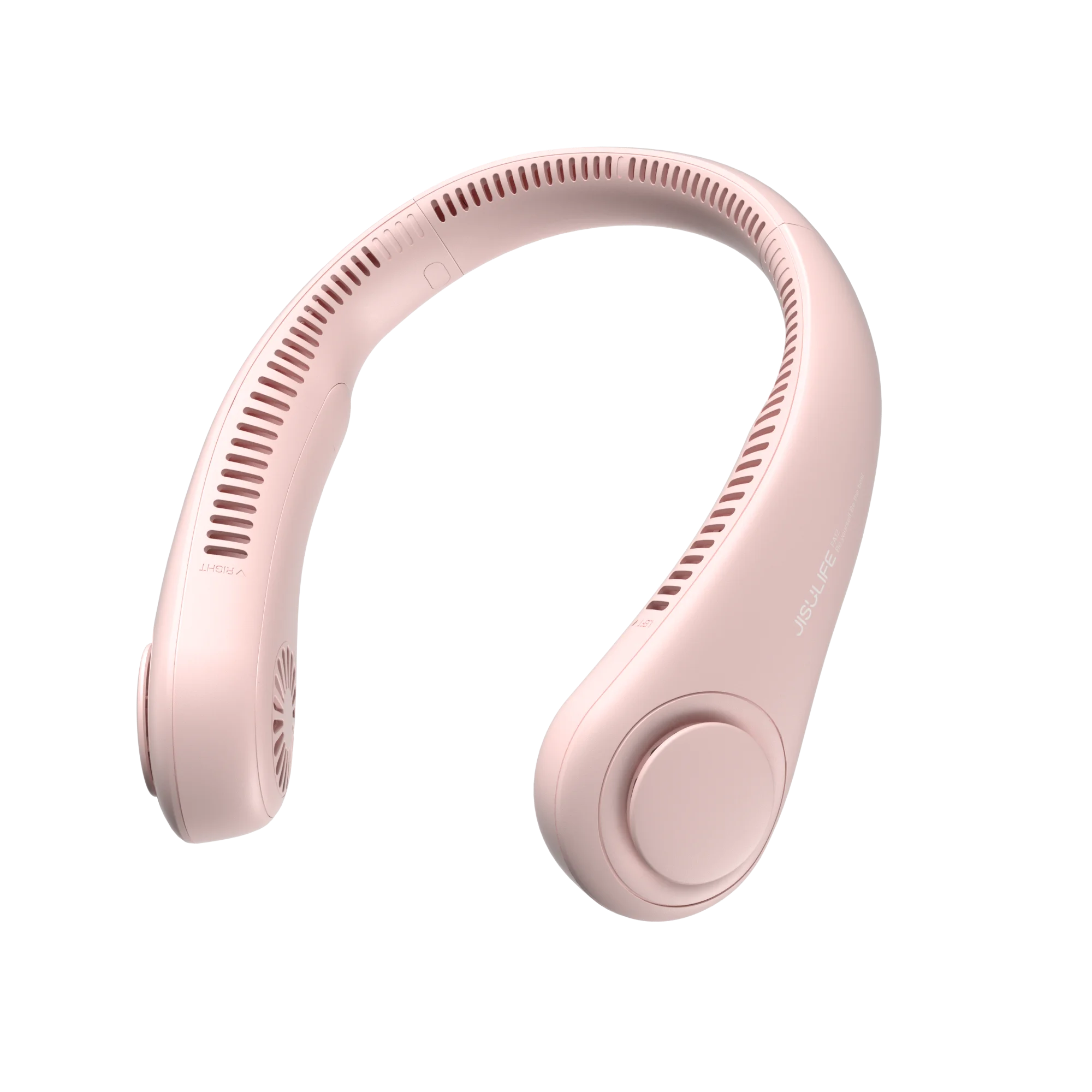 JISULIFE Portable Neck Fan, 4000mAh Rechargeable Battery, 5 Speeds Bladeless Hands-Free Cooling