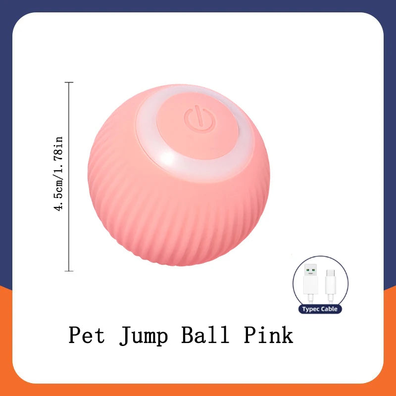 Smart Toy Ball – USB Rechargeable Interactive Bouncing Ball for Dogs & Cats, Durable & Safe