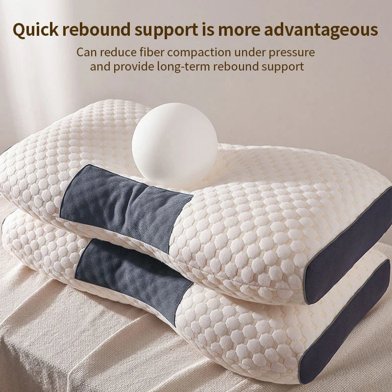 MOYU Cervical Neck Pillow for Sleeping, Orthopedic Neck Support, Memory & Massage Pillow Adult