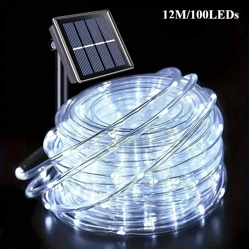 LED Solar String Lights 50/100LED Waterproof Rope Fairy Lights for Outdoor Garden and Patio Decor