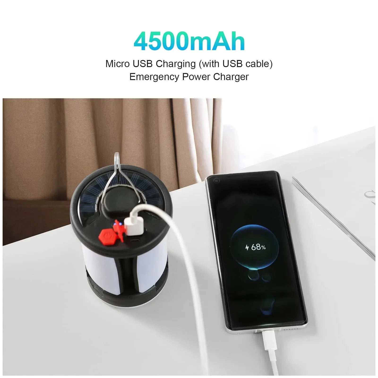 Rechargeable LED Camping Lantern – Folding Floodlight with 3 Light Modes for Outdoor Adventures