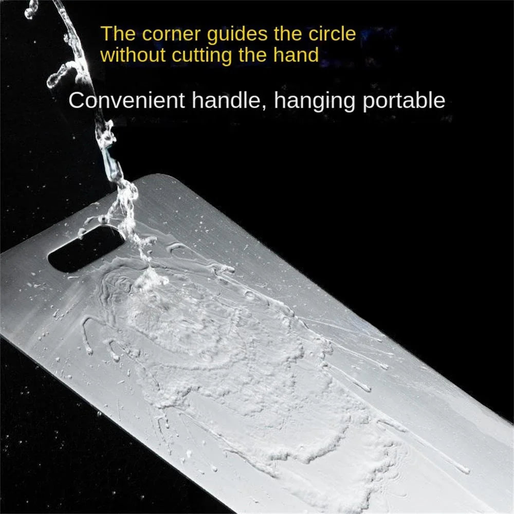 Stainless Steel Chopping Board - Double-Sided Cutting Board for Kitchen, Antibacterial, Eco-Friendly