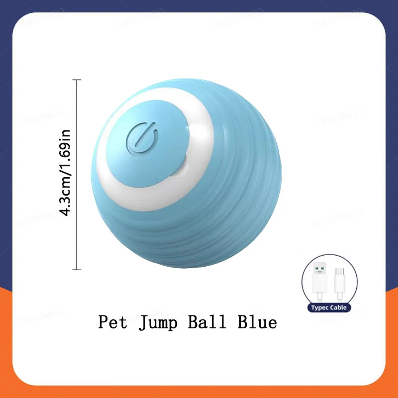 Smart Toy Ball – USB Rechargeable Interactive Bouncing Ball for Dogs & Cats, Durable & Safe