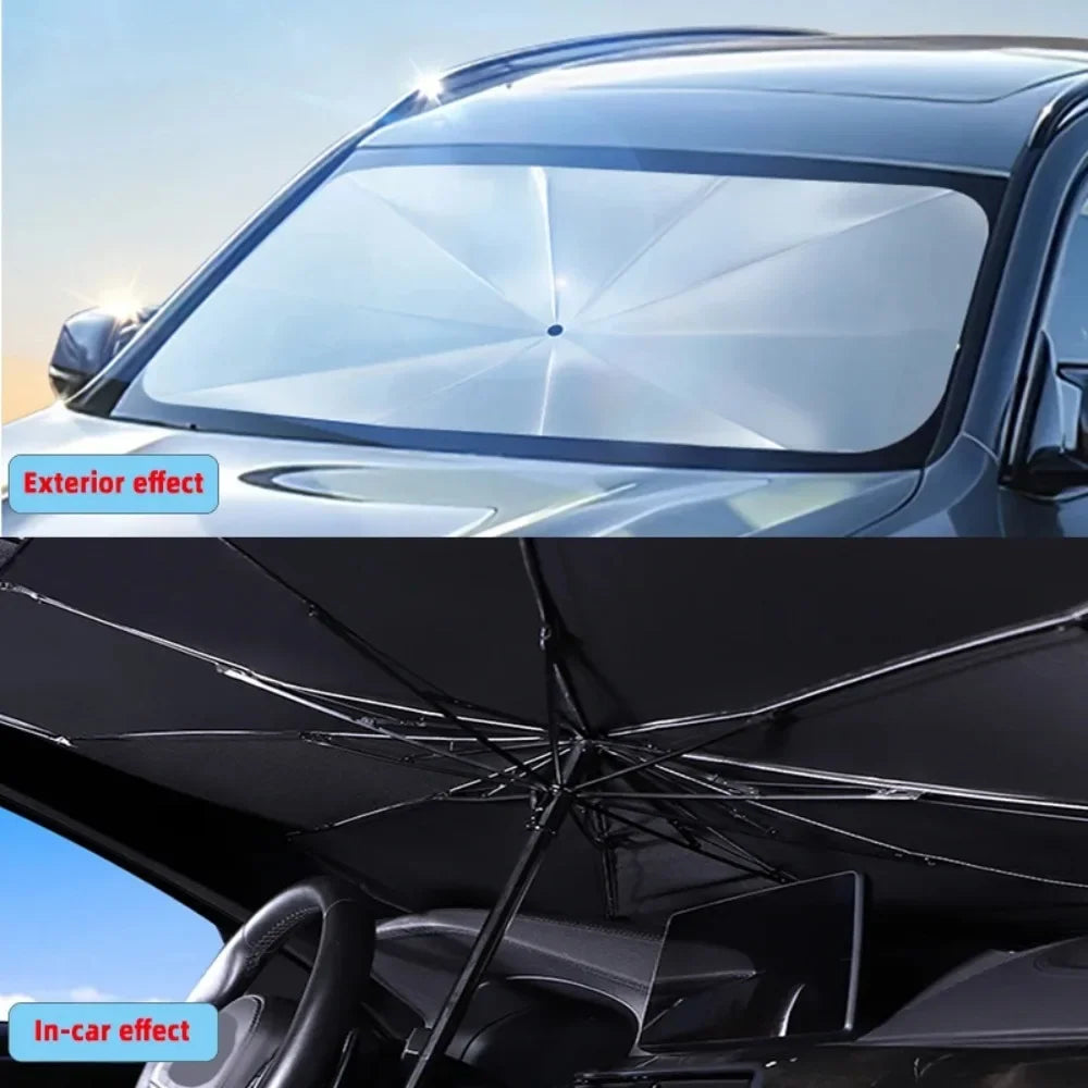 Car Sunshade Umbrella Folding Auto Windshield Parasol UV Protection Heat Reflective Sun Shade