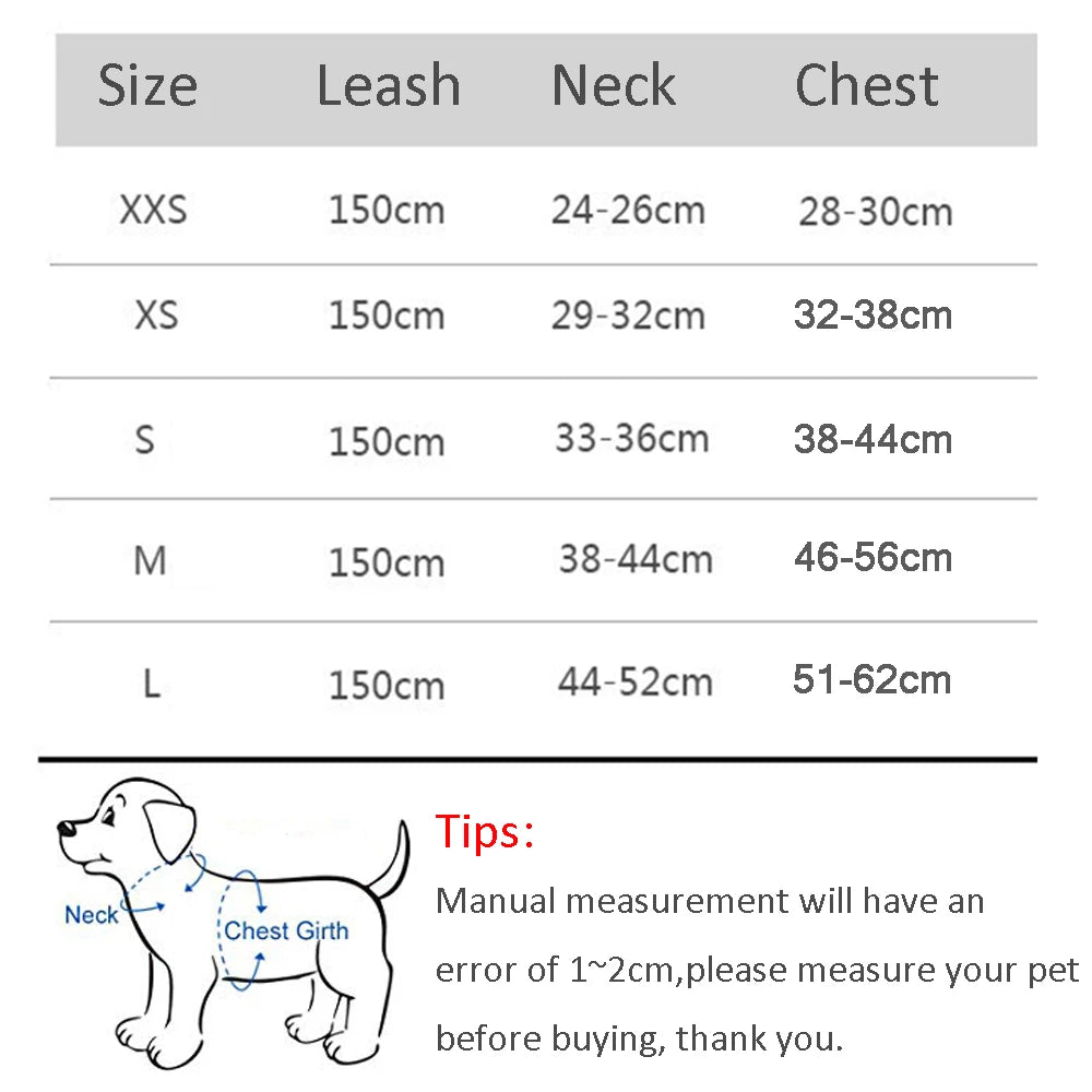 Dog Harness Leash Set for Small Dogs Adjustable Reflective Puppy Harness Vest for Walking