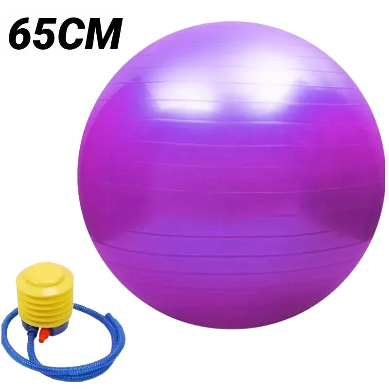 EXPLOSION PROOF YOGA BALL 65CM Thickened PVC Pilates Gym Ball for Fitness, Workout & Home Exercise