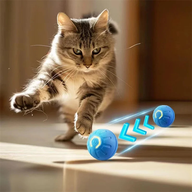 Smart Toy Ball – USB Rechargeable Interactive Bouncing Ball for Dogs & Cats, Durable & Safe