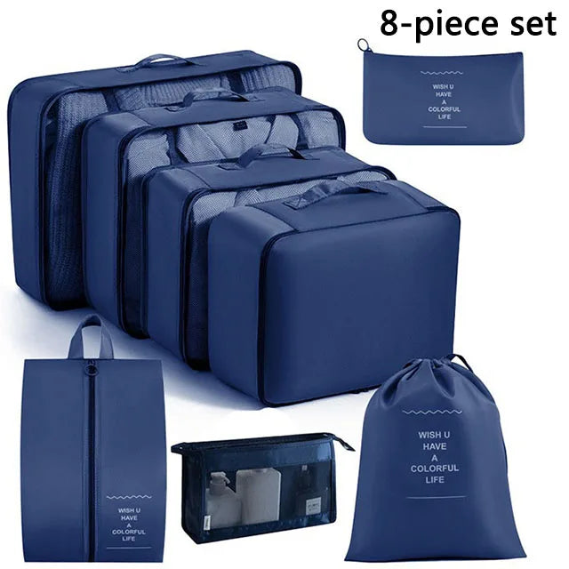 Folding Storage Bags Set for Clothes, Shoes, Toiletries | Packing Cubes for Travel, Dorms & Home
